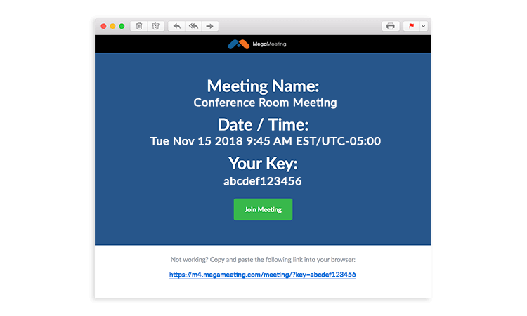 paste it in safari or chrome to join the meeting https